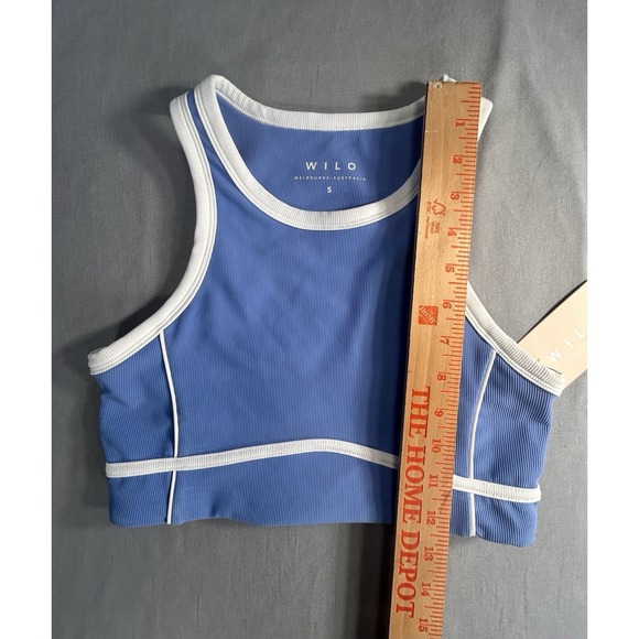 WILO The Label Sports Bra and Leggings Powder Blue 2 Piece Women's Small NEW - Picture 3 of 16
